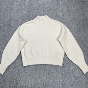 & Other Stories Los Angeles Atelier Mock Neck Sweater Womens XS Wool Blend Ivory